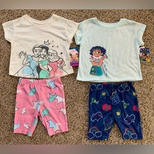 Lot of Disney Princess & Encanto Girls 2pc Pajama Set / NWT / Size 4